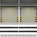 DoubleFill 3" Roll up Garage Brush Seal for Top, 16ft Long Heavy Duty Seal Nylon Brush with Aluminum Track for 2 Garage Doors up to 8' No-Drill 45deg Holder for Commercial, Corrugated, Sliding Barn