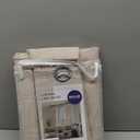 MIULEE 100% Blackout Linen Textured Curtains for Bedroom 102 Inches Extra Long Thermal Insulated Natural Beige Grommet Room Darkening Curtains & Drapes Luxury for Living Room Nursery (2 Panels)