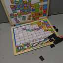 Melissa & Doug Magnetic Wooden Responsibility Chart Toddler Routine, Kids Reward Board, Chores Chart, Responsibility Tool for Kids Ages 3+