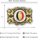Western Belt Buckle for Men Women, Vintage Native American Cowboy Belt Buckle Mens