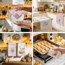 Amandir Easter Bunny Kitchen Towels, Pink Rabbit Ears Eggs Floral Leaves Dish Towels Set of 4, 18x26 Inch Buffalo Plaid Hello Spring Happy Easter Home Tea Bathroom Seasonal Decorations Hand Towels