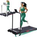 Walking Pad Treadmill with Handle Bar and Incline, 0.6-7.6MPH Electric Under Desk Treadmill for Home Small, 350LBS Mini Small Treadmills with Handles, 3.0HP Portable Treadmills for Home Exercising