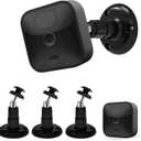 Blink Outdoor Camera Mount, 360 Degree Adjustable Indoor/Outdoor Wall Mount Bracket for Blink Home Security System Black 3 Pack