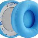 Geekria Replacement Ear Pads Compatible with Beats Solo Pro (A1881) Headphones, Ear Cushions (Light Blue)