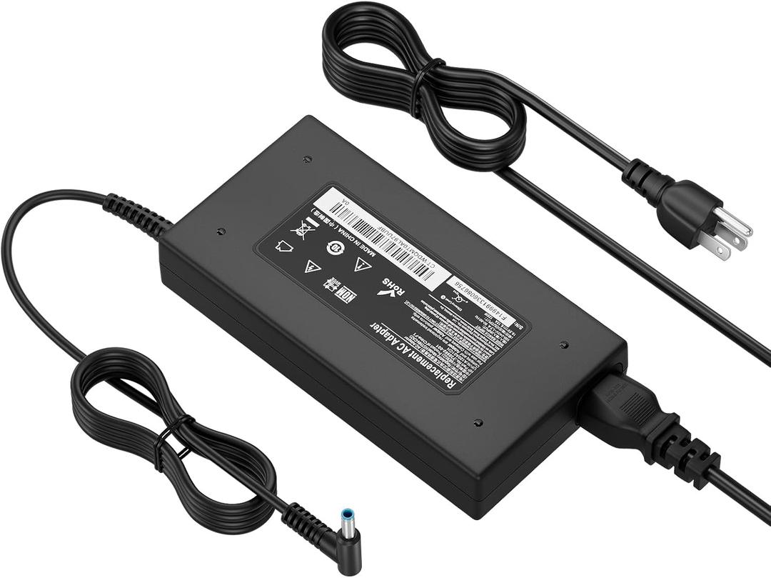 120W Hp Power Adapter, Power Cord for Hp Docking Statio Charger USB-C Dock G5 Universal G2 5TW13AA Envy 15 17 Series Omen 15-5000 5100 5200 710415-001 L41856-001 AC Adapter