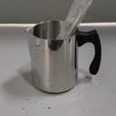 Stainless Steel Wax Melting Pot with Heat-Resistant Handle and Dripless Pouring Spout for Candle Making