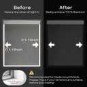 100% Blackout PVC Light Blocking Strip for Window Shades and Blinds Both Sides Tracks for Blackout Shades Easy to Install for BedroomGreat for Bedroom Nursery (L-Shaped Black-2pcs, 58.5")