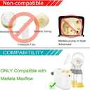 PumpMom-us Replacement Tubing for Medela New Pump in Style Maxflow Breast Pump, Compatible with Medela Spare Breastpump Parts Tubes