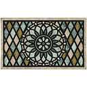 CHICHIC Welcome Door Mat 17 x 30 Inch Front Doormat Outdoors for Home Entrance Outdoors Mat for Outside Entry Way Doormat Entry Rugs, Heavy Duty Non Slip Rubber Back Low Profile, Flower