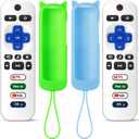 (Pack of 2) ONEBOM Replacement Remote for Roku TV with Soft Protective Silicone Cover(Glow in The Dark), Universal Remote for TCL/Hisense/Sharp/Onn/Element/Philips Roku Smart TV