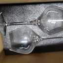 Gusto Nostro Crystal Wine Glasses Set of 6, 22 Oz Long Stem Modern Wine Glasses for White and Red Wine, Dishwasher Safe, Fancy, Elegant, Large and Tall Wine Glass for Wedding Christmas Anniversary