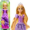 Mattel Disney Princess Toys, Rapunzel Fashion Doll, Sparkling Look with Blonde Hair, Blue Eyes & Tiara Accessory, Inspired by the Movie Tangled