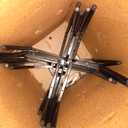 Sweetcrispy Dining Chairs Set of 6, Boucle Upholstered Modern Mid Century Round Kitchen Chairs with Curved Backrest & Metal Legs for Vanity, Living Room - Beige