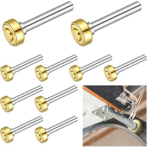 Shimeyao 12 Pack Garage Door Rollers Wheel for 1'' Truck and Trailer Door Rollers Track Heavy Duty Garage Wheels Ideal Parts, 7/16'' Diameter x 2-3/4'' Long Rod