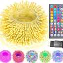 Color Changing Christmas Lights with Remote, 34 Colors 66FT 200LED String Lights for Xmas Tree Decoration, Indoor Outdoor Connectable Twinkle Lights Plug in for Thanksgiving Halloween Decoration (Clear wire, RGB with Remote)