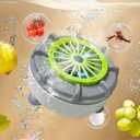 Fruit and Vegetable Washing Machine,Portable Vegetable Washer,USB Wireless Fruit Purifier,2 in 1 Electrolysis & Rotation(E-plug in)