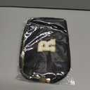 Graduation Gifts for Him - Crossbody Bag for Men, Sling Bag / Waist Pack for Travel & Sports, Initial White L, Black