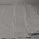 Garment Bags for Hanging Clothes 24'' x 40'' Suit Hanging Garment Bags White Breathable Suit Covers for Closet Full Zipper Dust Cover for Suits Dance Clothes Closet Pack of 6