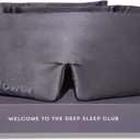 DROWSY Silk Sleep Mask - Face-Hugging, Padded Cocoon for Luxury Sleep in Total Darkness - 100% Pure Mulberry Silk (Moonlight Shadow)