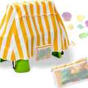 Water Table Cover with Storage Bag, Kids Water Table Cover for Water Table, Water Table Accessories for Toddlers 1-3, Waterproof Protective Covers for Toddler Outdoor (Yellow)