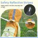 Dog Raincoat with Transparent Hood, Waterproof Jacket for Small Dogs with Snap-Button Chest, Leash Hole & Hook-and-Loop Cuffs Sleeves, Back Pocket for Treats (Yellow, Large)