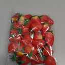 24pcs Realistic Artificial Strawberries Decorative Fruit Models Plastic for Home Store Event Education