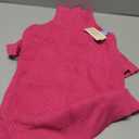 Queenmore XXL Dog Sweater, Large Dog Sweaters for Male Dogs, Turtleneck Plaid Kintsweaters for Large Breeds, Cold Weather Pullover Pet Clothes, Fuchsia 2XL