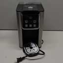 Hot & Iced Coffee Maker with Bold Setting, Single Serve Coffee Maker for K Cup and Grounds, 6-14 Oz Brew Sizes, 50 Oz Removable Water Tank, One Cup Coffee Machine with Reusable Filter, Black