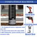 10Pcs 5mm Dry Diamond Drill Bits Set, Larouoba 3/16 Black Diamond Core Drill Bits for Tile Ceramic Marble Porcelain Stone Glass(not for Wood)