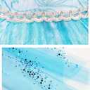Girls Princess Elsa Dress Costume - Halloween Birthday Party Dress Up for Toddler Girl Kids 3t 4t 5t 6t 7t 8t