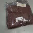 dowerme Oversized Sweatshirt for Women Casual Long Sleeve V Neck Comfy Fleece Pullover Tops Pockets Fall Outfits 2025 (Brown, S)