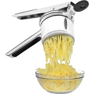 Large 15 oz Potato Ricer, Stainless Steel Fixed Disc Ricer for Making Mashed Potatoes,Easy to Clean and Dishwasher Safe, Suitable for Pumpkin, Sweet Potato, Baby Food.