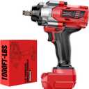 Cordless Impact Wrench 1/2" for Milwaukee 18V Battery, Impact Wrench 1000FT-LBS(1360N.m) High Torque Brushless Electric Impact, with 4 Modes Power Impact Driver for Car, Truck, Mower (No Battery)