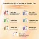7 Color LED Face Mask with Spray, Facial Light,Red Light Therapy Facial Skin Care Device for Home Use