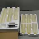 Flameless Flickering Battery Operated Candles D2.2''*H4 5" 6" 7" 8" 9" Set of 9 Ivory Real Wax Pillar LED Candles with 10-Key Remote and Cycling 24 Hours Timer (Ivory)