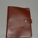 PU Leather Composition Notebook Cover 9 3/4 X 7 1/2 in With Composition Book 100 Sheets Vintage Rustic Distressed Leather Journal Notebook Cover Portfolio For School Office Home (Brown)