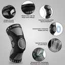 NEENCA Professional Knee Brace for Pain Relief, Medical Knee Support with Patella Pad & Side Stabilizers, Compression Knee Sleeve for Meniscus Tear, ACL, Joint Pain, Runner, Workout (Black, X-Large)