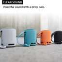 Sony SRS-XB100 Wireless Bluetooth Portable Lightweight Super-Compact Travel Speaker, Durable IP67 Waterproof & Dustproof Shower Speaker, 16 Hour Battery, Versatile Strap, & Hands-free Calling, Orange