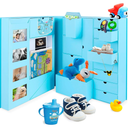 Baby Keepsake Box - Baby Memory Box - Baby Boy Girl Keepsake Box Tins Memory Box Pregnancy Baby Bubbs Storage Box Baby First Year Box Library Baby All-in-One Organizer