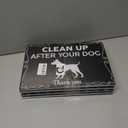 4 x 2 PC Clean Up After Your Dog Signs - 8x12 Double Sided Coroplast Please Pick Up After Your Dog Sign