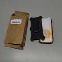 Case for iPhone 16 Pro Case 6.3" Belt-Clip Kickstand Holster with 2 Screen Protector + 2 Camera Lens Protector,Full Body Heavy Duty Military Grade Drop Protection Cover (Black Orange+Clip)