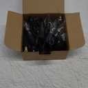 Halloween Lights Indoor Flickering Flame String Lights with 10 Pack Clear C7 Flame Light Bulbs, 12.8Ft Flame String Lights for Fall Decor Halloween Decorations Outdoor Home Party Lights (Black Wire)