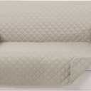 Reversible Loveseat Sofa Covers Couch Cover Furniture Protector(Loveseat Small,Beige/Beige)