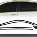 BOGAR TECH DESIGNS for Honda Accord 2013-2017 Side Window Chrome Delete  Precut Vinyl Trim Overlay, Gloss Black Blackout Appearance