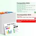 64XL Ink Cartridge Combo Pack Replacement for HP 64 Ink Cartridges Black and Color Combo Pack Compatible for HP 64 Ink Fits for HP Envy Photo 7855 7858 7155 7120 7800 6252 6255 7158 7100 Tango Printer