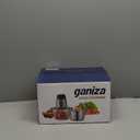 GANIZA Food Processors, Electric Food Chopper with Meat Grinder & Vegetable Chopper - 2 Bowls (8 Cup+8 Cup) with Powerful 450W Copper Motor - Includes 2 Sets of Bi-Level Blades for Fruits/Meat/Nuts (Black)