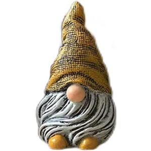 Gnomes Ornament Resin Statues Mini Dwarf Figurine for Desk Outdoor Garden Patio Porch Lawn Home Decor Sculpture