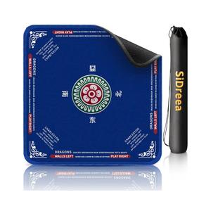 Mahjong Mat, 32.4×32.4 Inch Noise Reduction AntiSlip Mahjong Mat for Table, Mahjong Table Mat for Poker, Card, Board Games Table Mat, Tile Games, Dominoes