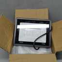 4Pack LED Flood Light Outdoor,100W LED Work Light 11000lmwith 6FT US Plug,IP66 Waterproof Exterior Security Lights,6000K Daylight White Outside Floodlights Slim Design for Playground Yard