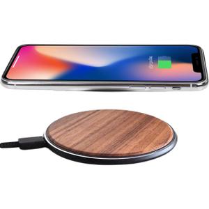 15W Wooden Wireless Charger | Stylish Design Qi Wireless Charger Station | USB Type C Cable | Compatible for iPhone 15 14 13 Pro MAX X Plus, Samsung Galaxy Ultra, Airpods